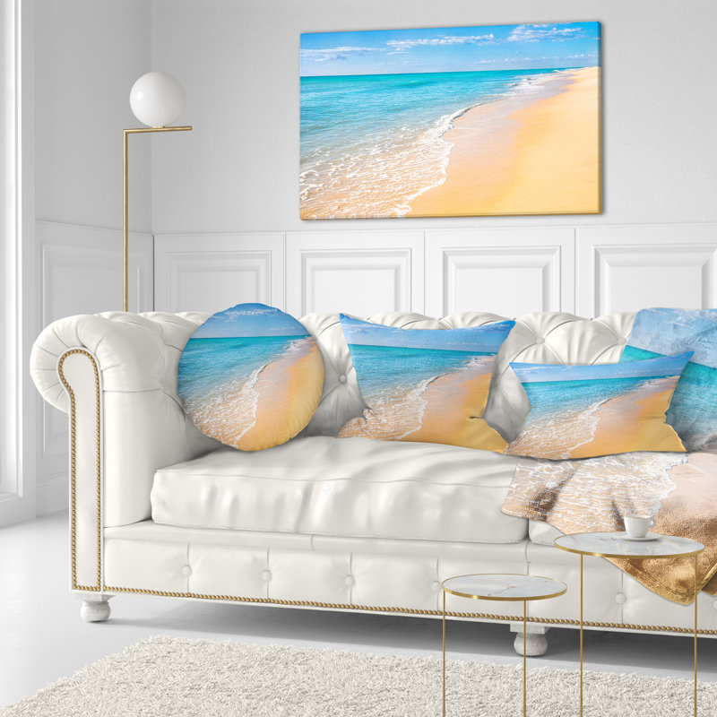 Coussin lombaire en mer tropical mer et ciel mer
