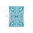 3' X 5' Turquoise And Ivory Damask Washable Indoor Outdoor Area Rug