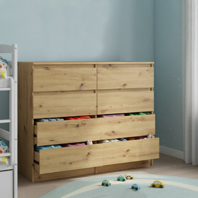 120 cm W Chest of 8 Drawers
