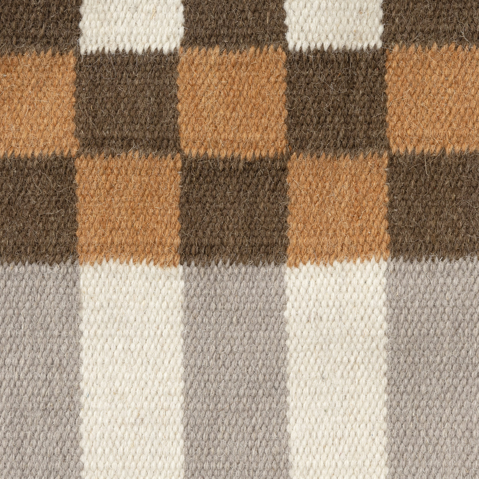 Atelier Contemporary Geometric Hand-Woven Throw Pillow, Square 24"H x 24"W, Multi, Feather