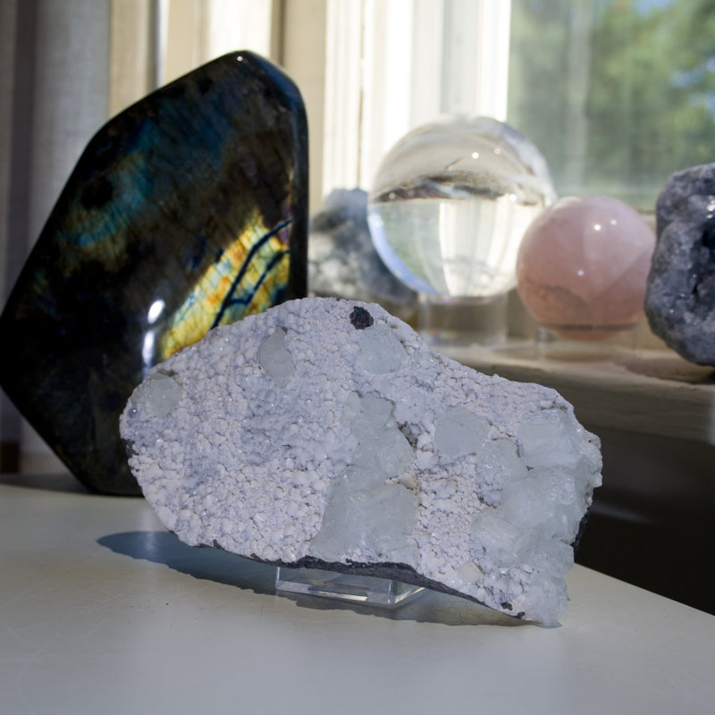 Ehudd apophyllite cristal heulandite