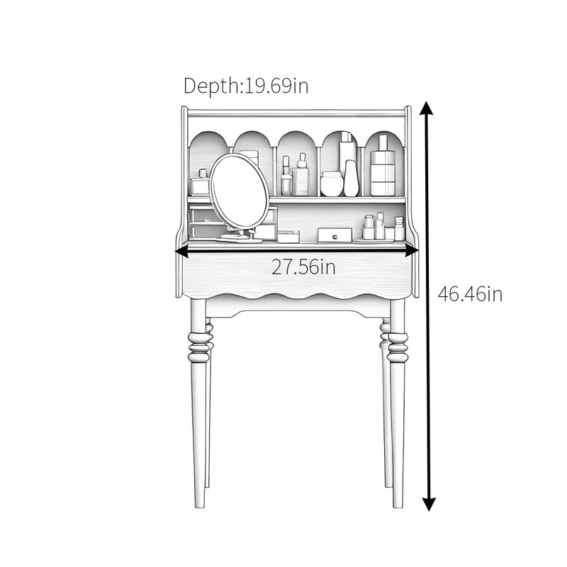 Petite commode moderne noire simple
