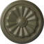 Médaillon de plafond Endurathane Olivia, 7 7/8 po x P 1 1/8 po (convient aux auvents jusqu'à 3 1/2 po)-2089711538