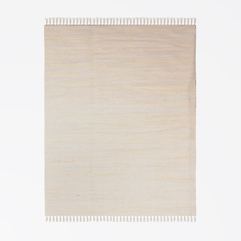 Renova Hand Loomed Cotton Rug, Rectangular 80 x 150cm, Gold
