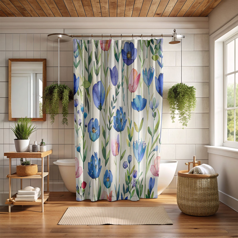 Rideau de douche Spring Hue - Premium, H 74 po x l 71 po