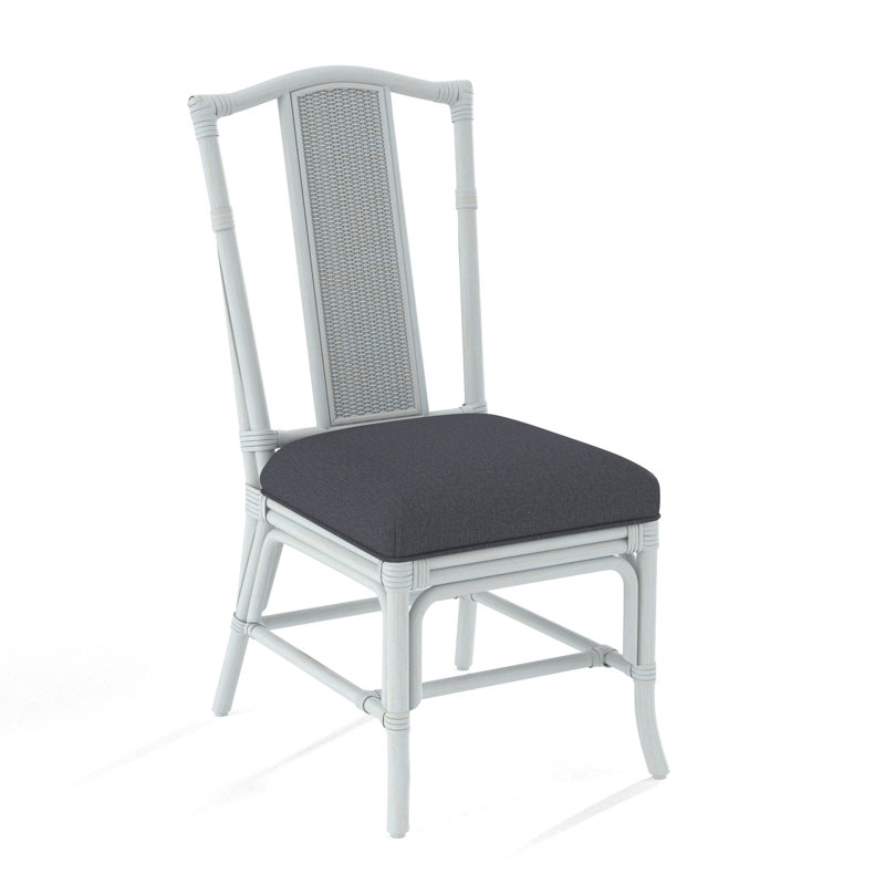 Drury Lane Slat Back Side Dining Chair, Bisque, Beige Performance Fabric; 0851-73