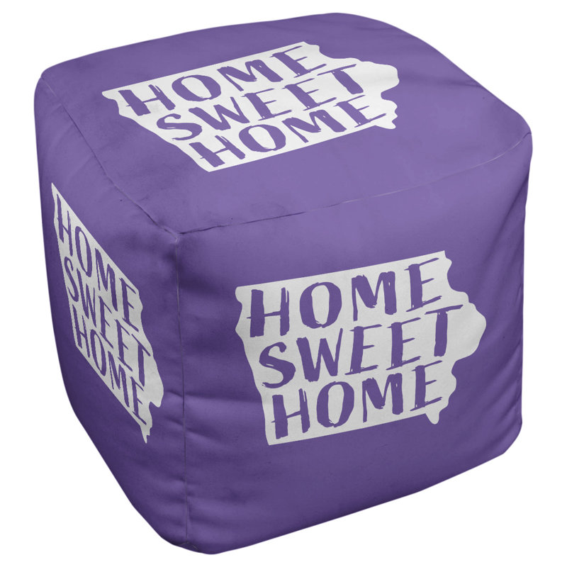 Repose-pieds à cubes iowa the home, Mauve