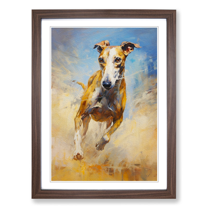 Greyhound Impressionism - Framed Print