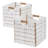 2 Pack Wicker Paper Storage Basket Cube Bin-736655708-736655706