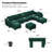Soneson 143'' Wide Free Combined Tufted Velvet Sectional Sofa with Storage and Adjustable Backrest-1129723752