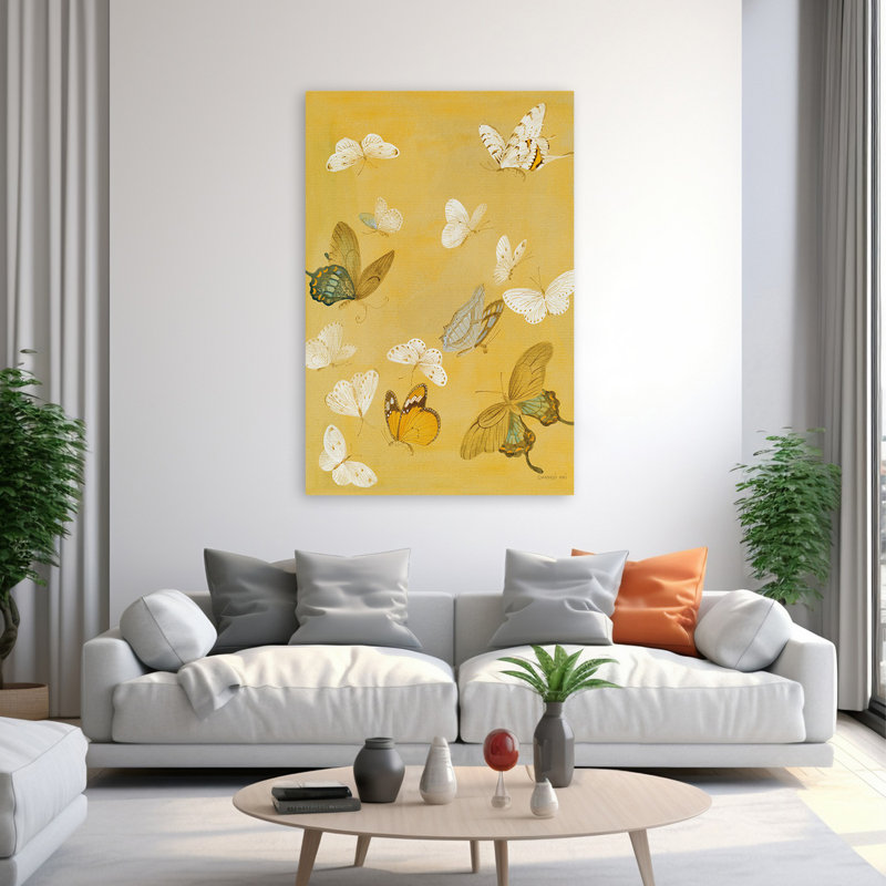 Papillons de style bohémien rustique et rustique, H 60 po x l 40 po