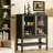 Mid Century Modern Sideboard Buffet Cabinet With Storage For Dining Room, Living Room-895641183