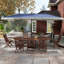 Parasol de patio extra large Outsunny 15 pi, parasol rectangulaire double face UPF30 + avec poignée à manivelle facile, 2 évents pour la piscine de jardin