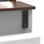 Bureau de meuble-lavabo avec lumière DEL à intensité variable et 10 tiroirs