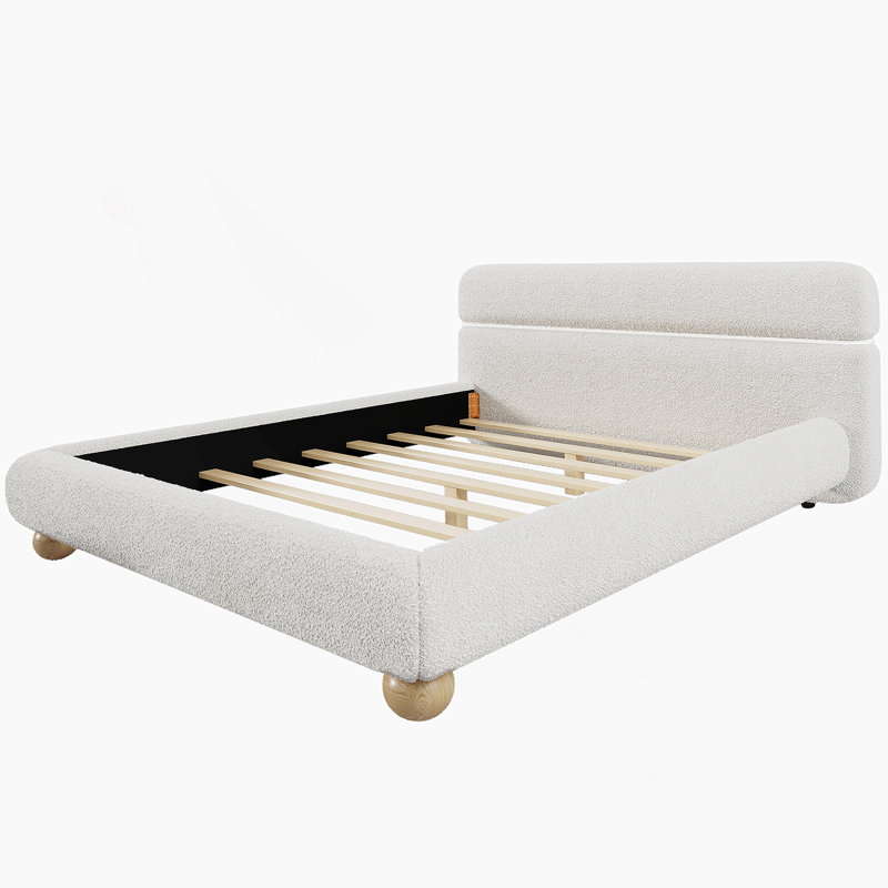 Lit tapissier contemporain Curve-Shaped Design
