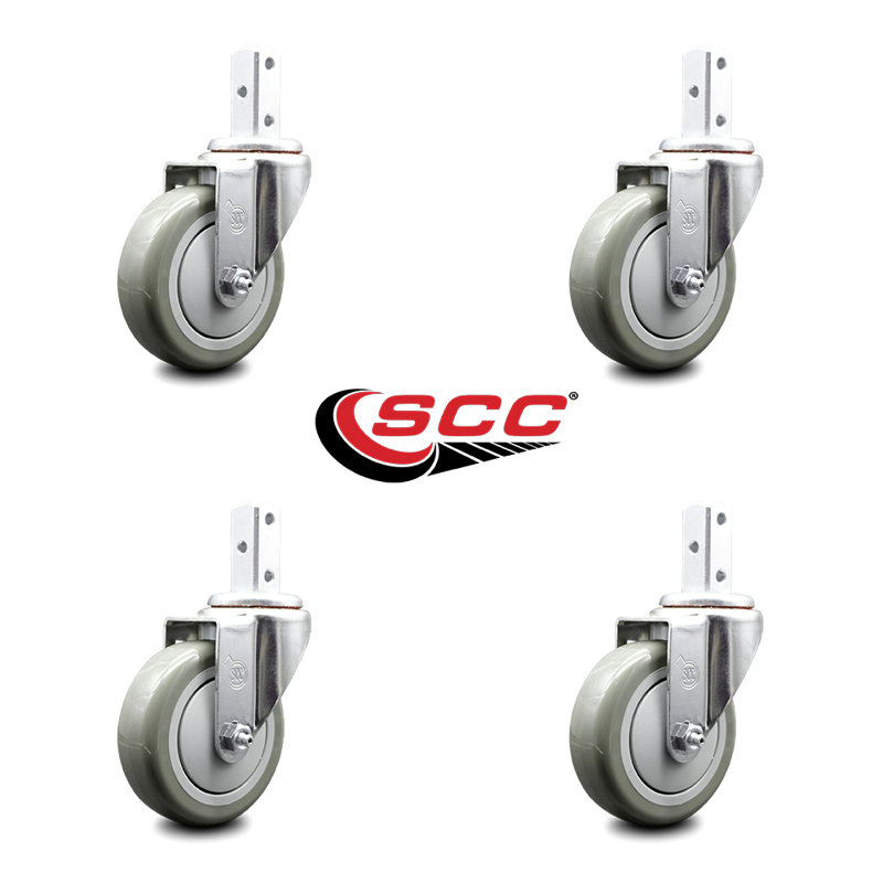 Polyurethane Caster, Gray