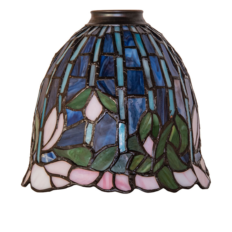 8" Wide Tiffany Flowering Lotus Shade