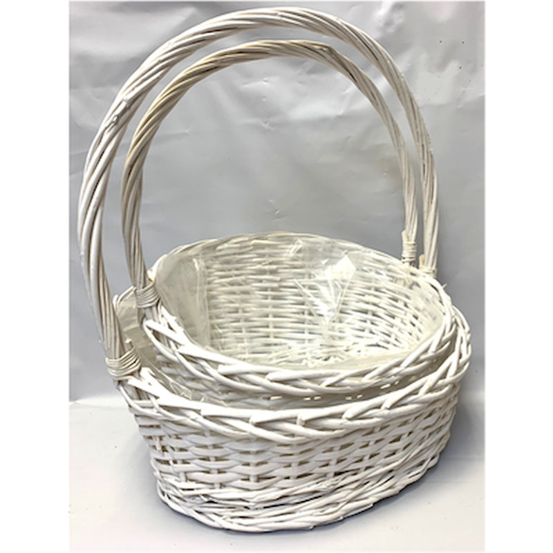 Panier en osier, H 8,5 po x l 16 po P 12 po, 2