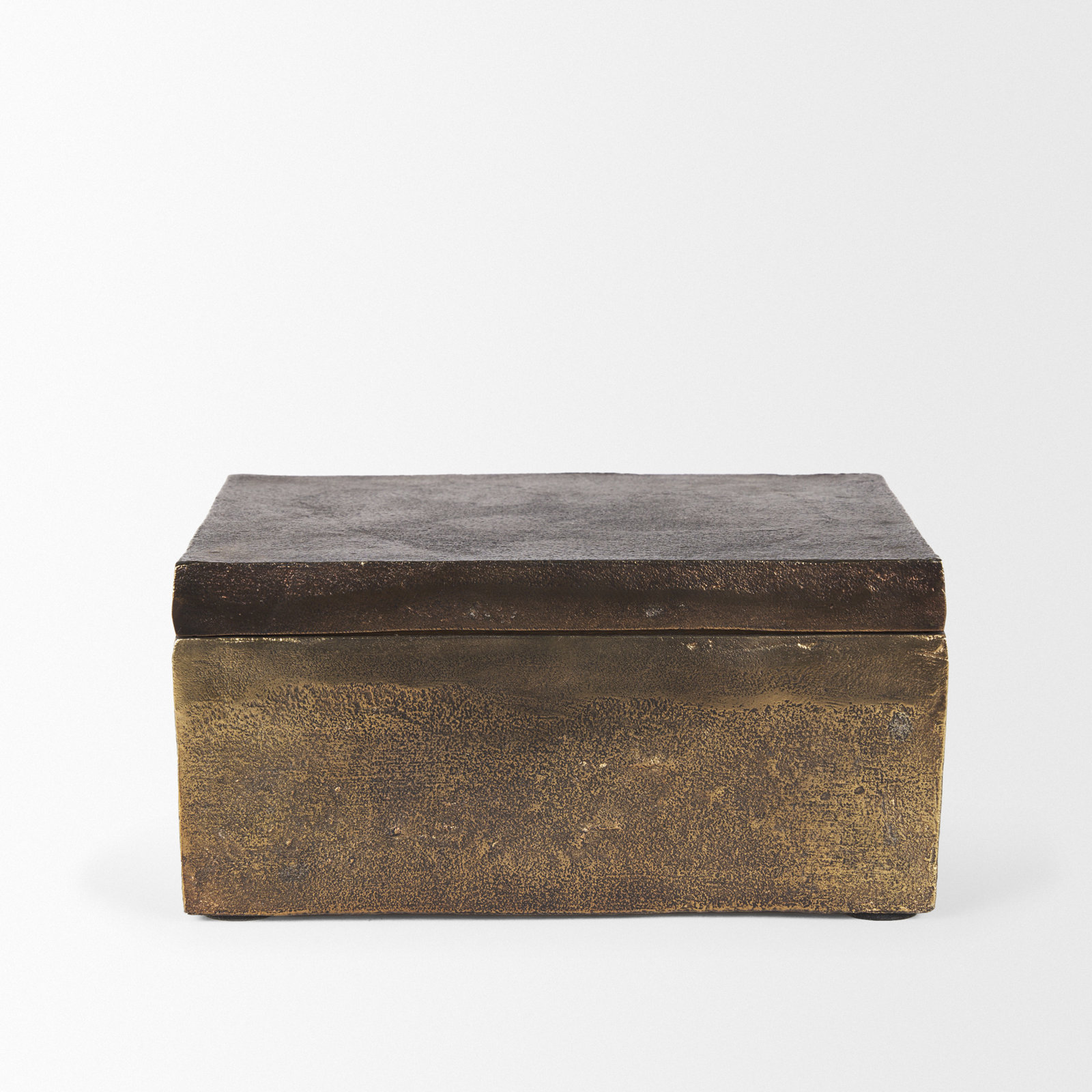 Shamille Metal Decorative Box, 4.72" H x 7.87" W x 9.84" D