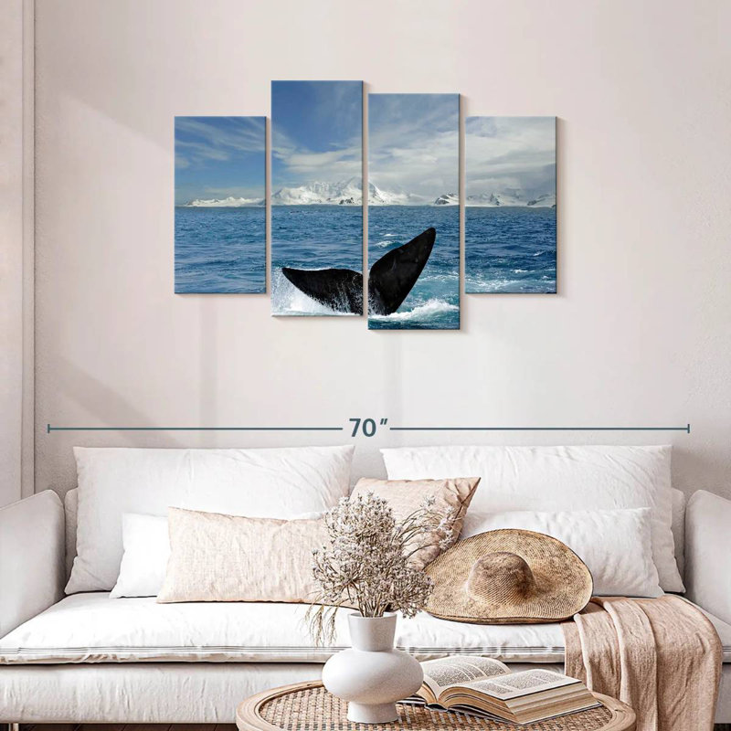 Nicci Antarctic Whale Tail, 27" H x 43" W