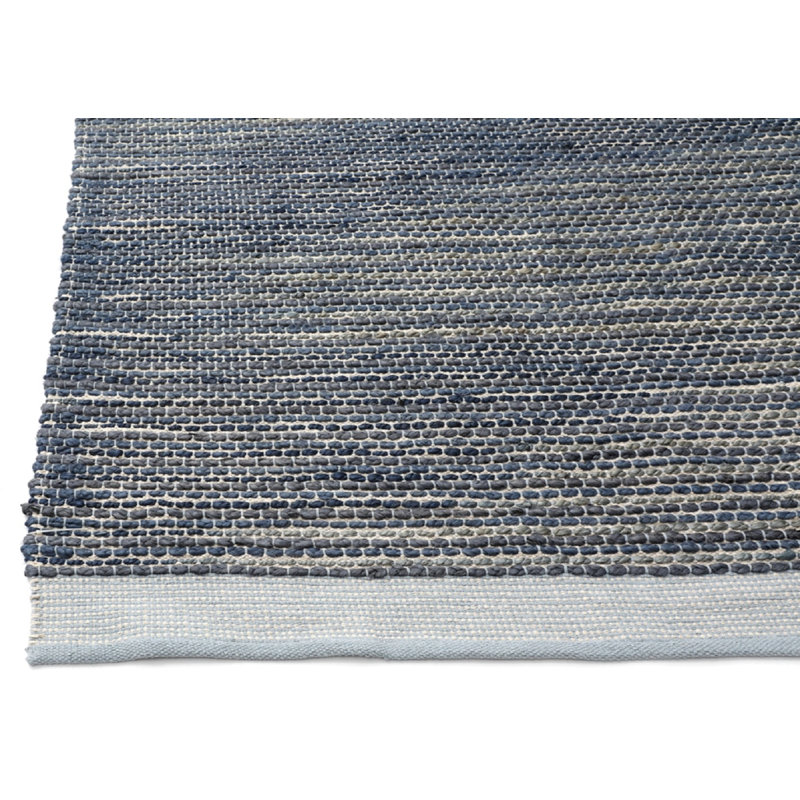 Vanora Striped Area Rug in Blue, Rectangle 7'6" x 9'6"