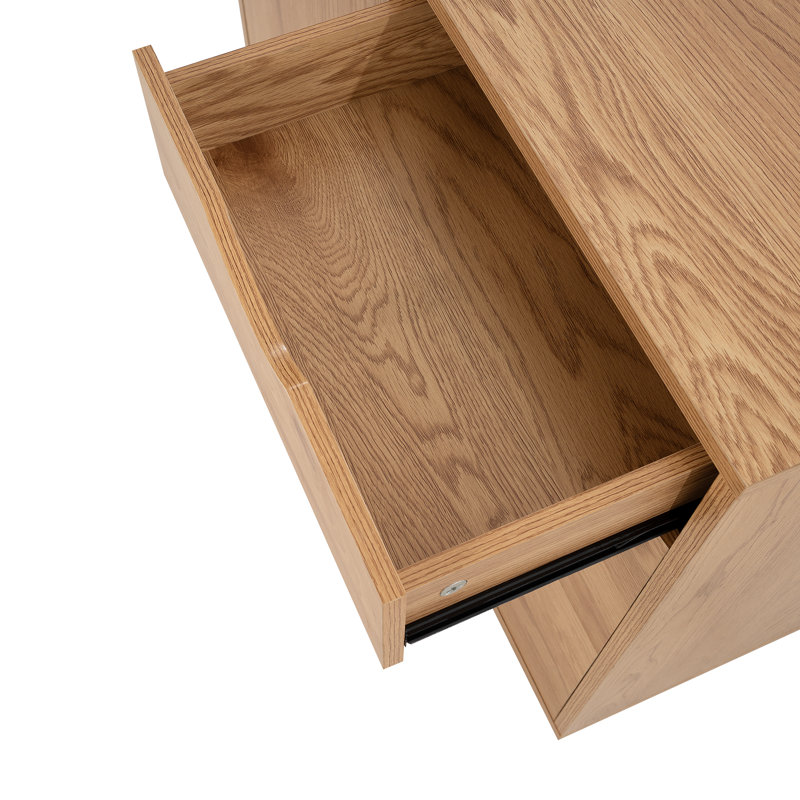 Classeur de bureau 5 tiroirs Coheman, Naturel