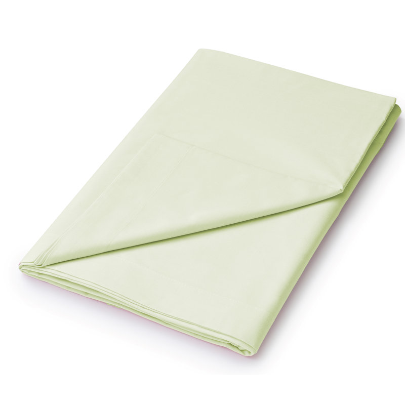 Plain Dyed 180 Thread Count Cotton Blend Flat Sheet, Ivory, Kingsize (5')