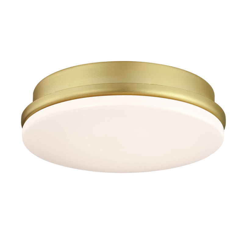 Kute Ceiling Fan Correlated Color Temperature (CCT) Select LED Light Kit - Brushed Satin Brass, Brushed Satin