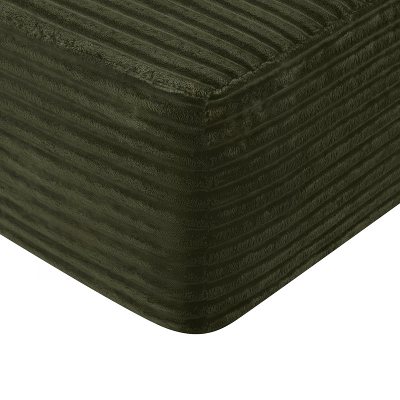 Chaise longue convertible en velours et porte-gobelet