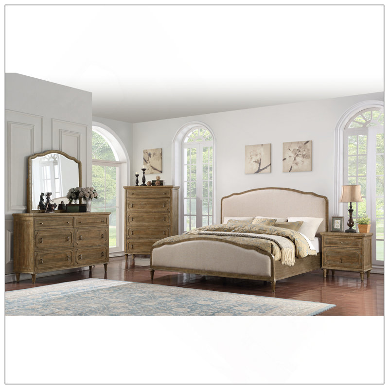 Commode 6 tiroirs Taupe