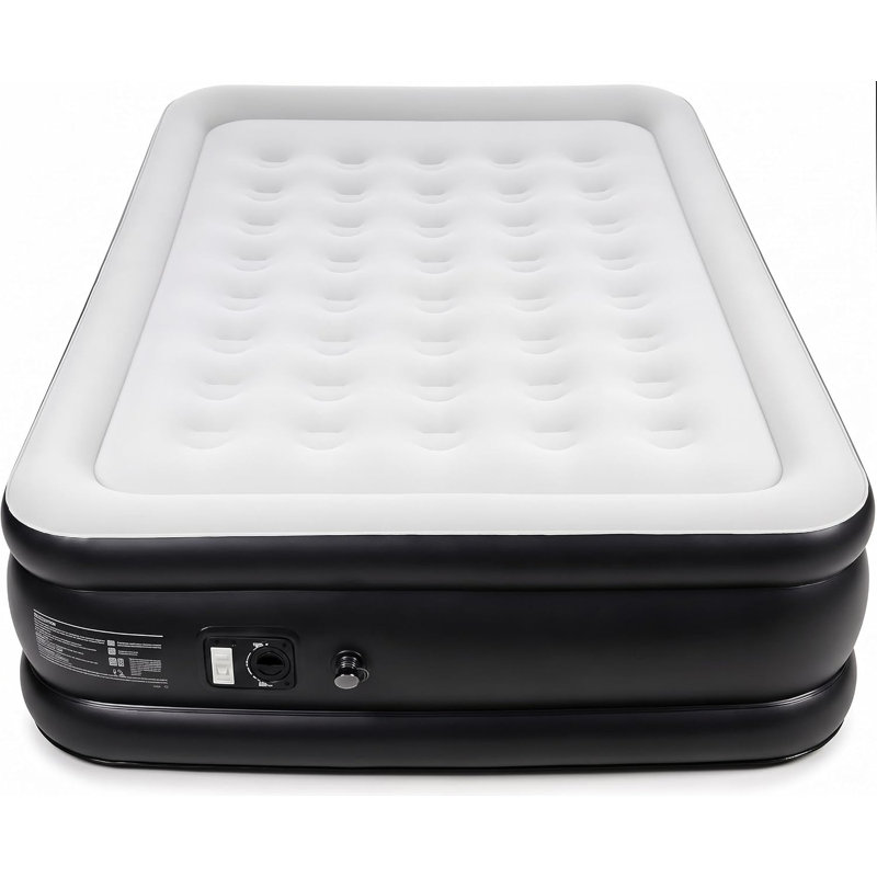 Grand matelas gonflable pour camping avec pompe intégrée, installation rapide en 3 minutes, Grand lit
