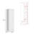 Lilo Storage Cabinet, Broom Hangers, Internal Shelves -White