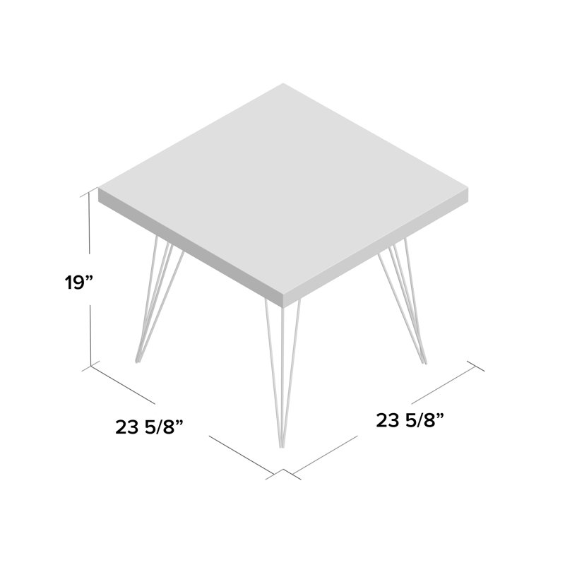 Brygida End Table, Taupe