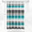 Stripe Print Shower Curtain Aqua/Grey 72x72" -1803561462