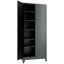 Armoire de cuisine 75 po en métal noir avec 5 tablettes réglables (capacité de 180 lb), armoire de cuisine autoportante avec tablettes réglables, vaisselle dans la cuisine, garde-manger, salle à manger