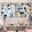 Avera - Ensemble de 2 collages carrés botaniques abstraits-101856144-101856145