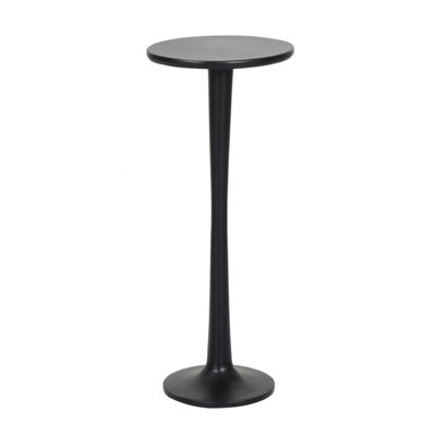 Tulip Round Metal Outdoor Chat Table , 10'' in. W 10'' in. D