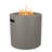 Aegean 24" Round Steel Propane Fire Pit Table with Hidden Tank Storage by Real Flame-95635477
