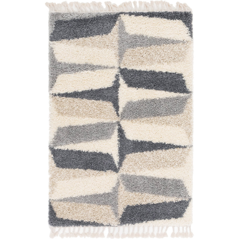 Mitzy Geometric Indoor Rug, Rectangle 4'1" x 6'1"