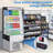 8.8 Cu.Ft Refrigerated Pastry Display, Commercial Countertop Cake Fridge with Glass Door & LED Light