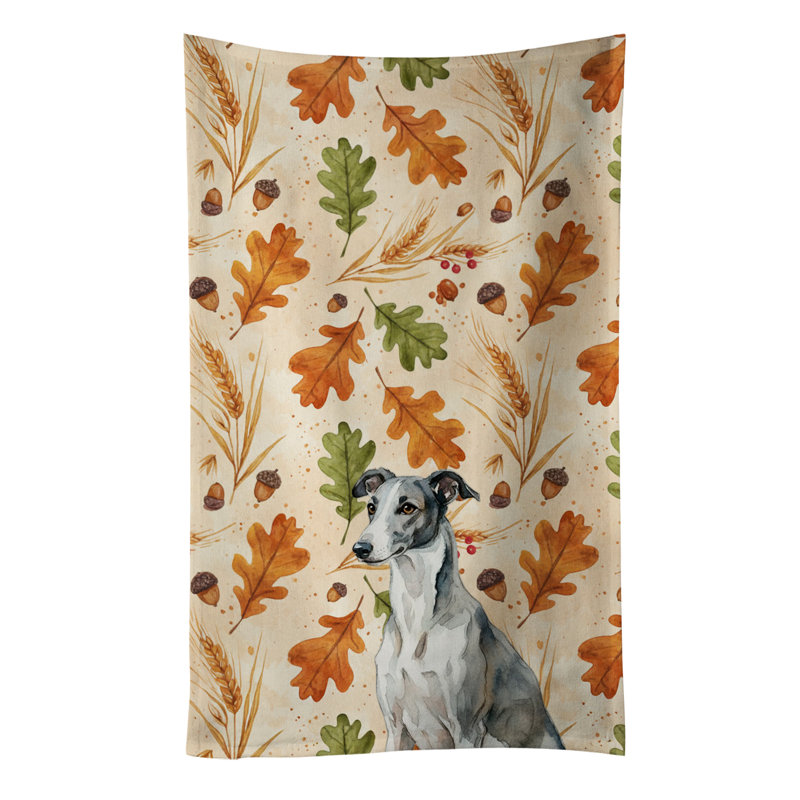 Serviette de cuisine tricolore Sheltie, Black and White Greyhound
