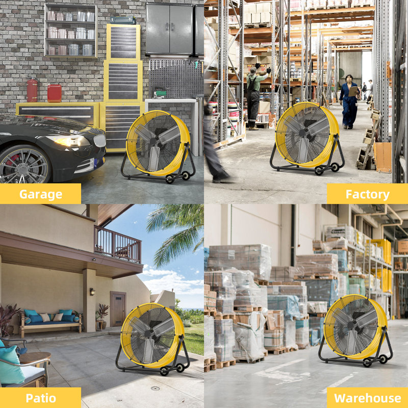 Ventilateur industriel 24 vitesses 3 vitesses