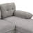 U-Shaped Grey Chenille With Dual Chaise Lounges, Storage Pockets And Armrest Pillows For Home Decorating Sectional Couch Relaxation-737432267