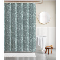 Teal Shower Curtain, Turquoise Shower Curtain, Gray and Teal Shower  Curtain, Rose Fall Raindrop Dark Blue Floral on Grey Shower Curtains with  Hooks