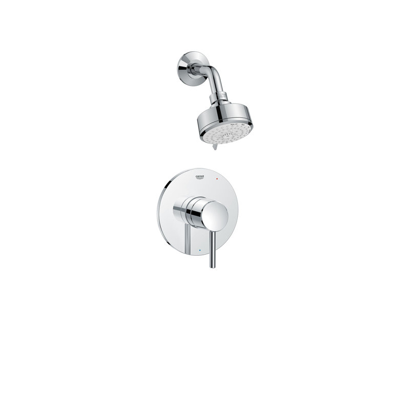 Concetto™ Shower Faucet with Rough-in Valve, Grohe Chrome