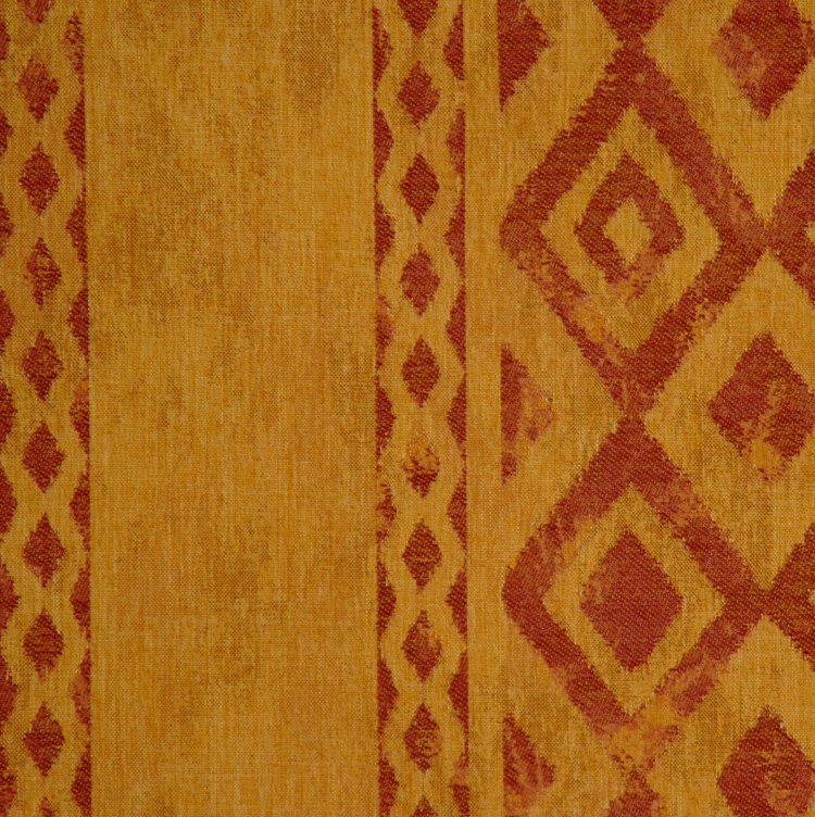 Allure Fabric, Red/Yellow