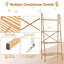 Annalotta 148cm H x 60cm W Metal Ladder Bookcase