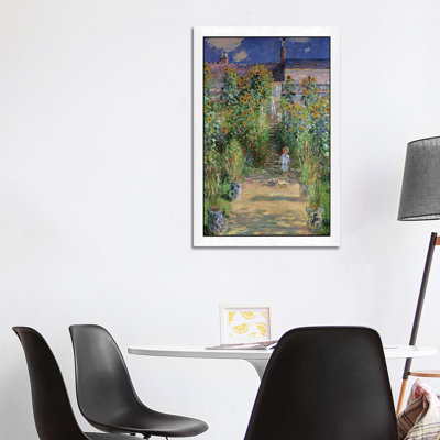The Artist's Garden At Vetheuil, 1880 by Claude Monet - Wrapped Canvas Painting