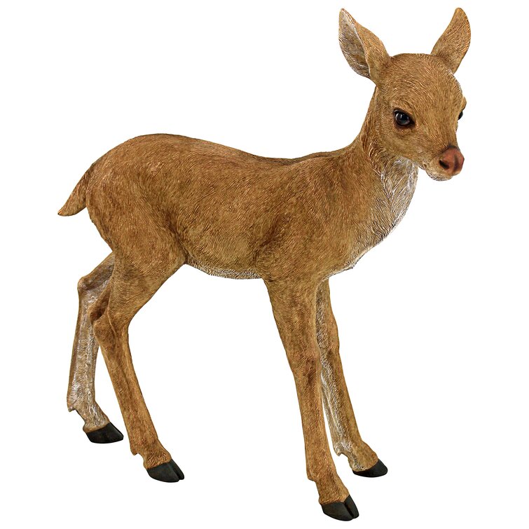 Foraging Fawn Baby Deer Statue