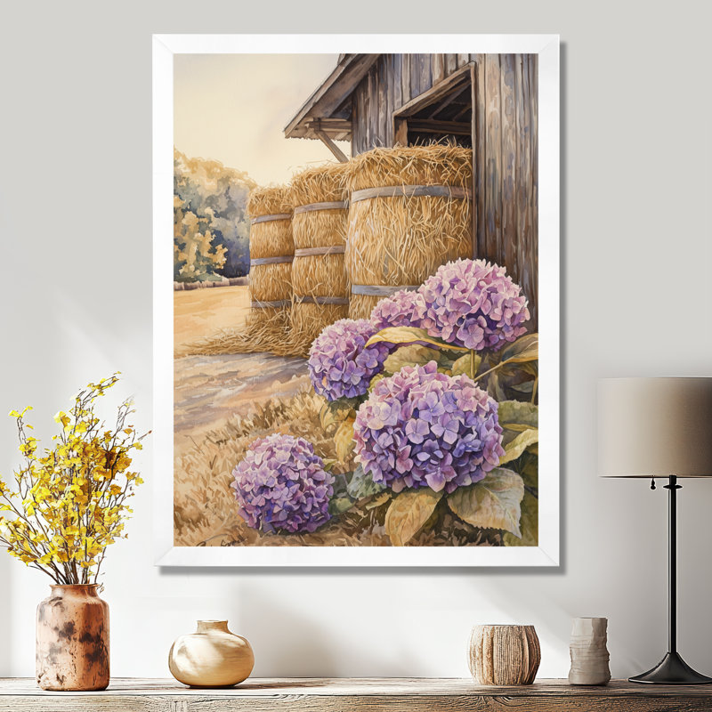 Isairis - Floral Wall Art Prints, 32" H x 16" W, Single Picture Framed Print, White